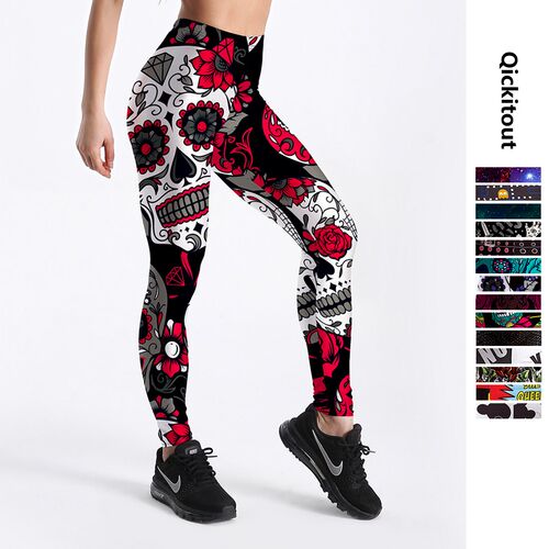 Qickitout 12% Spandex Fashion Cartoon Ice Cream God Horse Sk