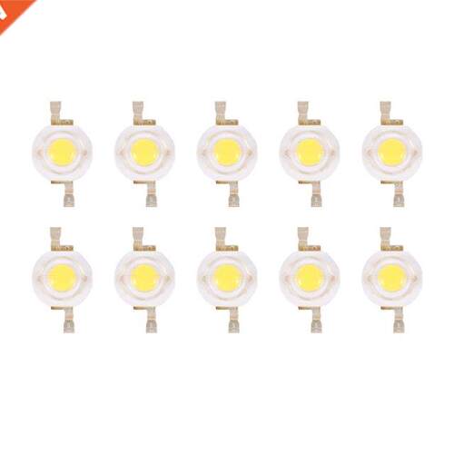 10 Pieces High Power 2 Pin 3W Warm White LED Bead Emitters 1