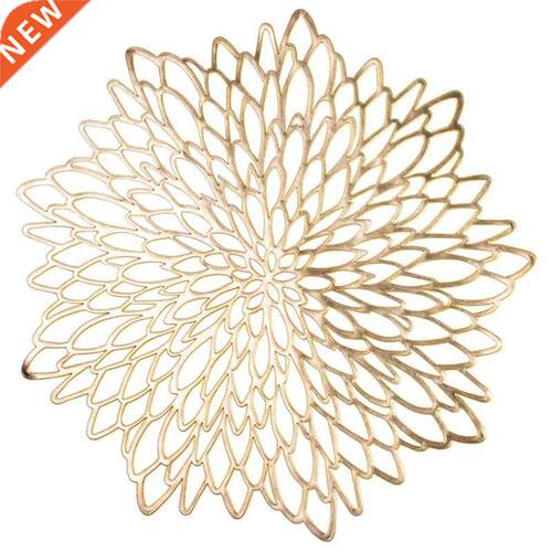 10 Pack Pressed Vinyl Metallic Placemats/Charger/Wedding Acc