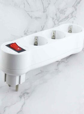Hot EU Standard 1 to 3 Way German Plug Power Socket 250V Out