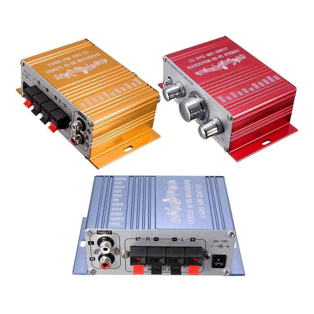 RCA 2CH for Hi-Fi Stereo Amplifier Booster MP Speaker For C