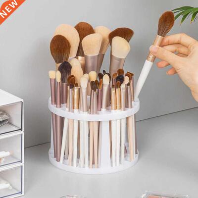 52 Holes Makeup Brush Holder Round Organizer Multi-function