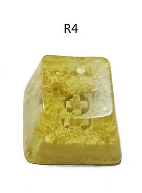 Rendering Handmade Customized OEM R4 Profile Resin Keycap fo