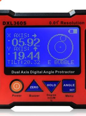 DXL360S Digital Protractor High Accuracy Single/Double Axes