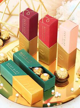New Creative Lipstick Shape Candy Box Wedding Favor Gift Box