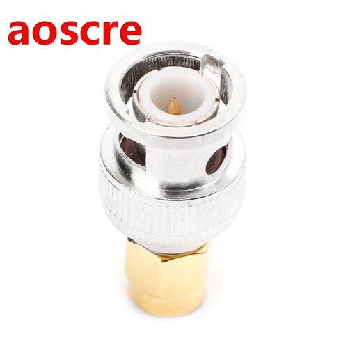 SMA-BNC-JJ RF Coaxial Coax Adapter SMA Male to BNC Male Plug