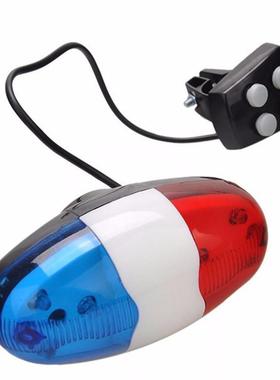 6 LED 4 Tone Sounds Bicycles Bell Police Car Light Electroni