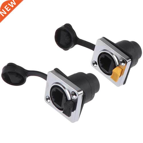 New RJ45 Waterproof Connector 8p8c Female Panel Mount Socket