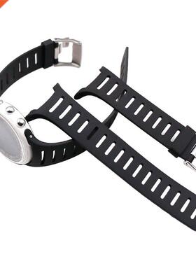 Soft Rubber Watch Band Metal Buckle Wrist Strap with Screwdr