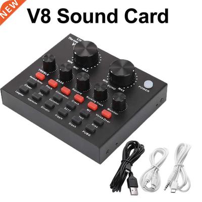Webcast Sound Card Live Show Soundcard With Audio Interface