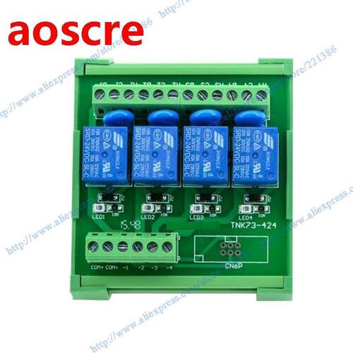 4 channels 5V 10A Relay Module driver board output amplifier
