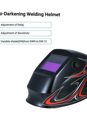 Welding Helmet Solar Powered Auto Darkening Protective Helme