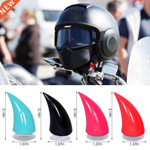2pcs Car Motorcycle Helmet Devil Horn Cute Cat Ears Decorati