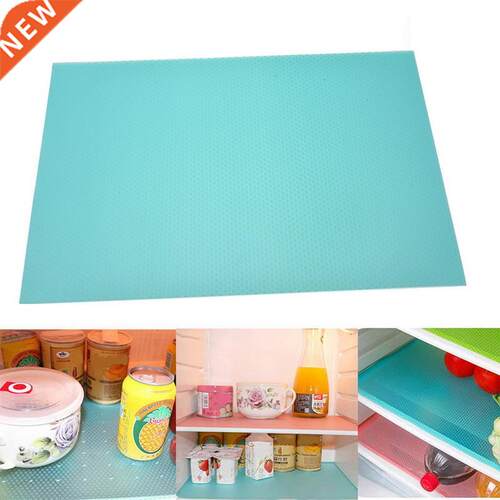 4Pcs/set Fridge Organizer Waterproof Mats Refrigerator Pad A