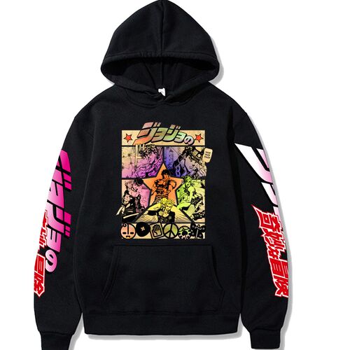 2021 Harajuku JOJO's Bizarre Adventure Unisex Hoodies Japane