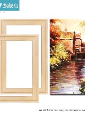 Photos Frame Strips Bar painting Oil Wall Picture DIY Wood F