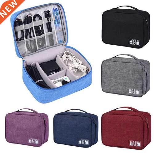 A Electronic Accessories Cable USB Drive Organizer Bag Port