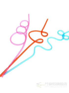 10/20 PCS Reusable Colorful Drinking Straws Crazy Curly Loop