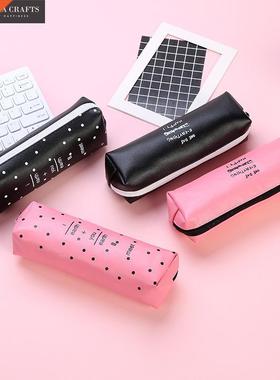 PU Pencil Case Large Capacity Pencilcase School Pen Case Su
