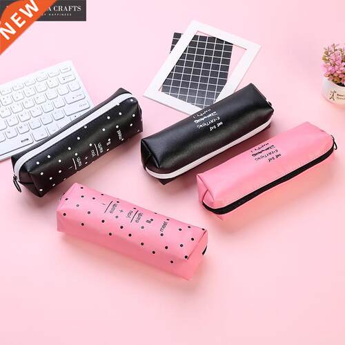 PU Pencil Case Large Capacity Pencilcase School Pen Case Su