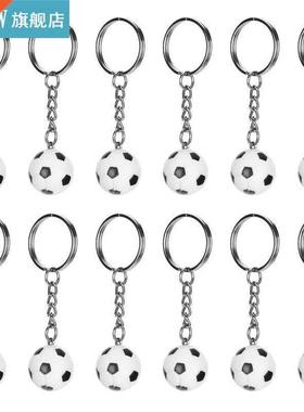 home decoration accessories Stone Soccer Ball Keychains Min