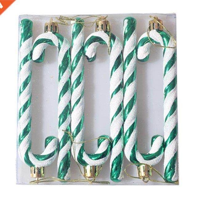 6 Pcs Christmas Candy Cane Ornaments Xmas Tree Hanging Penda