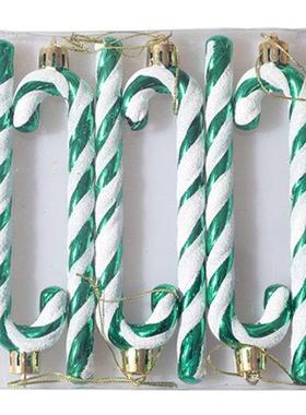 6 Pcs Christmas Candy Cane Ornaments Xmas Tree Hanging Penda