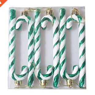 6 Pcs Christmas Candy Cane Ornaments Xmas Tree Hanging Penda