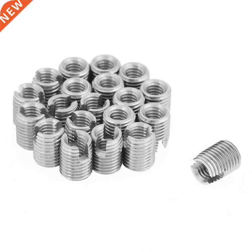 20pcs Self Tpping Slotted Screw Thred Insert Helicl RepM4