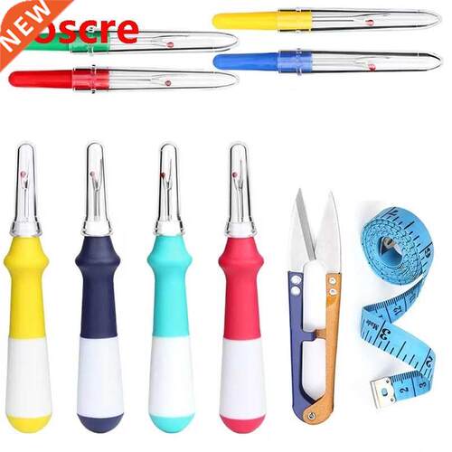 10 PCS Sewing Seam Ripper With Scissors, Ergonomic Stitch Re