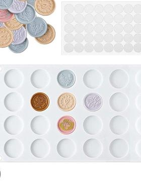 Slcone Mat For Wax Seal Stamp Wax Sealng Pad,Wth 50 Pcs