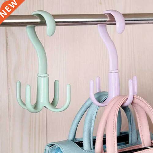 Space Saving Rotated Hanger Hooks Wardrobe Clothes Rack Hang