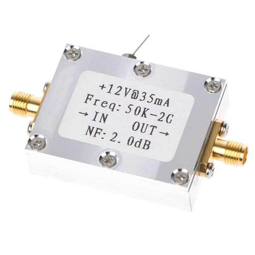 RF Amplifier 50K-2GHZ Low Noise Amplifier Signal Receiver Br