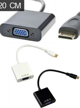 Mini HDMI to VGA Adapter Converter Male to Female Video Cabl