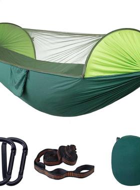 2022 Campng Hammock wth Mosquto Net Pop-Up Lght Portable