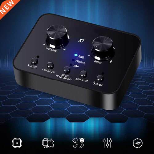 Audio USB External Sound Card Headset Microphone Web Broadca