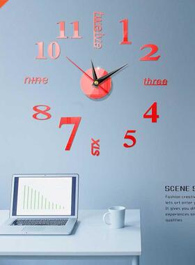 New 400mm Clock Watch Wall Clocks Horloge D  Acrylic Mir