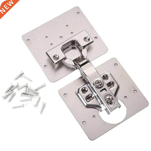 1 Set Hinge Repair Plate Stainless Steel Cabinet Furniture D