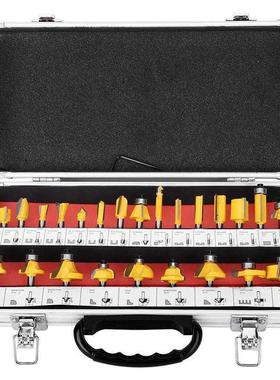 24Pcs/ Set Milling Cutter 1/4in Shank Router it Set Woodwor