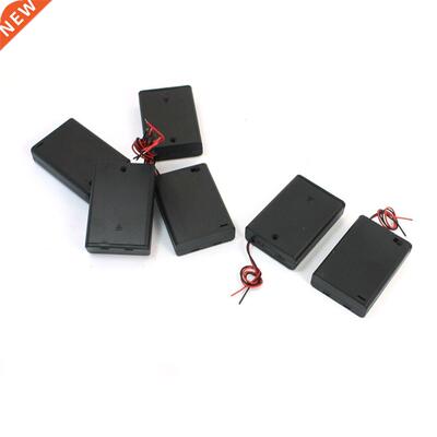 6pcs Electrical Battery Holder Box Case Lead 3 x 1.5V AA Bla