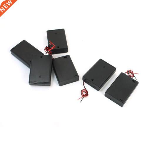 6pcs Electrical Battery Holder Box Case Lead 3 x 1.5V AA Bla