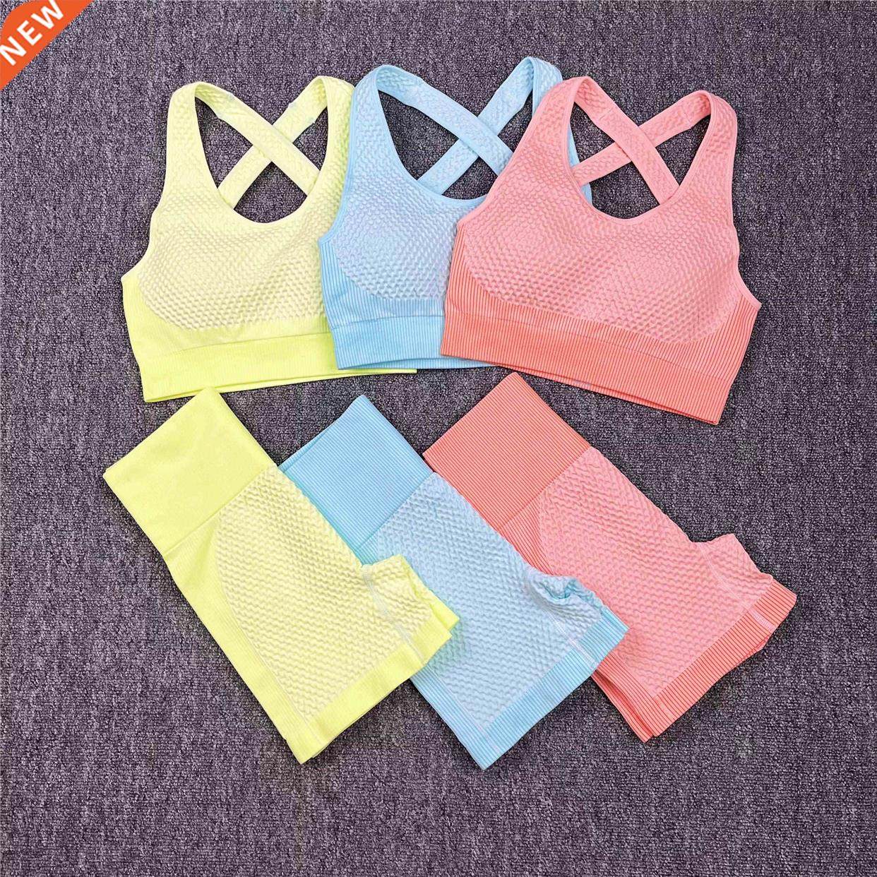 Yoga Sets Sport Activewear Seamless Fitness Suit Workout Clo
