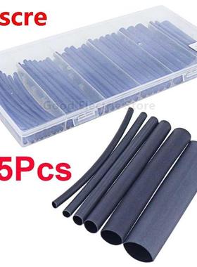 85PCS/Box Black Polyolefin Ratio :1 Heat shrinkable tube Ca