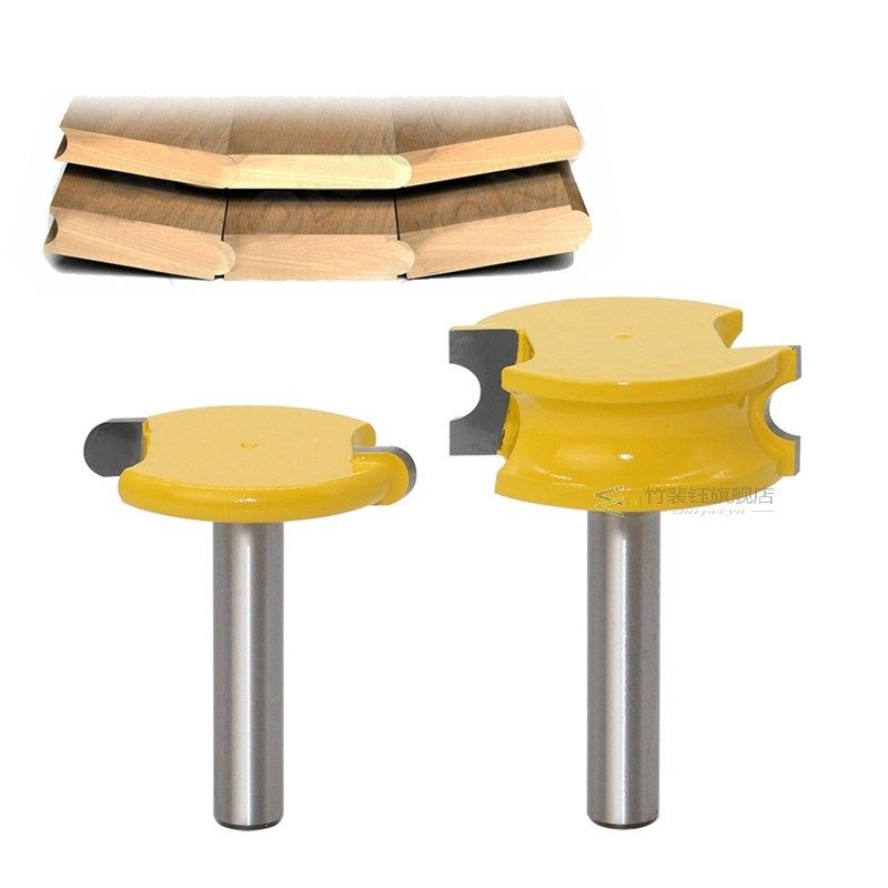 New 2 Pcs 8Mm Shank Canoe Flute And Bead Router Bit Set Wood