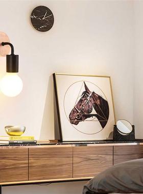 Wood Wrought Iron Wall Lamp Modern Minimalist Wall Lights Fi