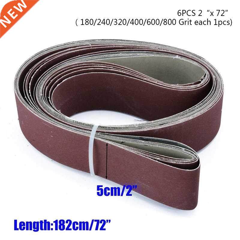6pcs 2 X 72 Fine Grit Sanding Belt Sandpaper Sander Abrasi