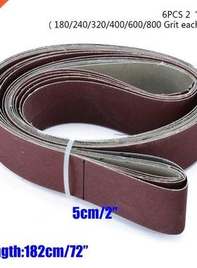 6pcs 2 X 72 Fine Grit Sanding Belt Sandpaper Sander Abrasi