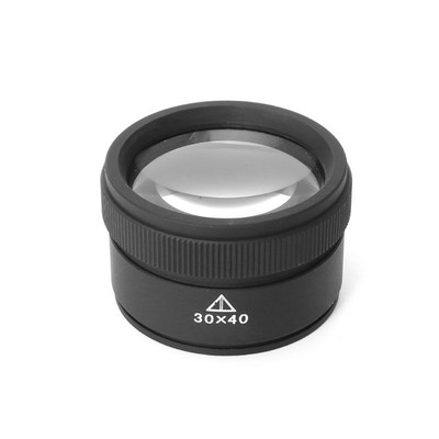 30×40 Optics Loupe Metal Magnifier Jeweler Coins Stamps Mag