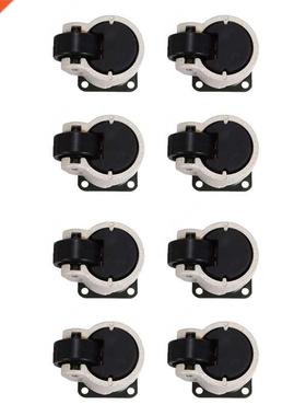 8 Pcs Retractable Leveling Casters Industrial Machine Swivel