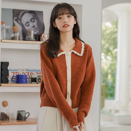 New fall/winter 2021 sweater loose cardigan